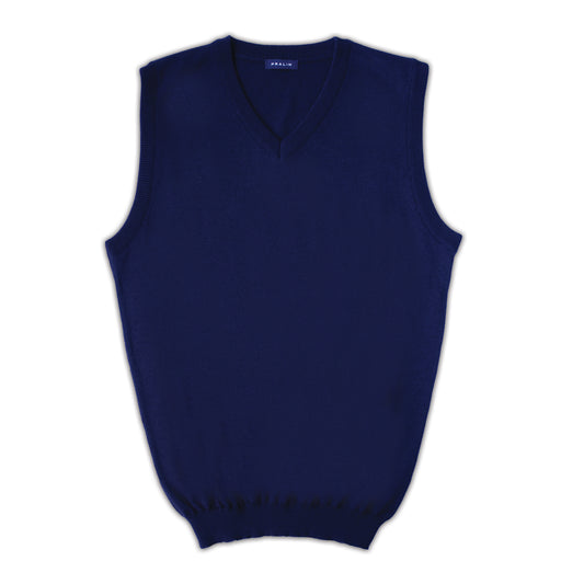 Chaleco Azul Marino con Cuello V para Hombre
