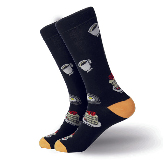 Calcetines Altos Café y Pastel 0391 para Hombre