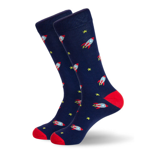 Calcetines Altos Naves Espaciales 0389 para Hombre