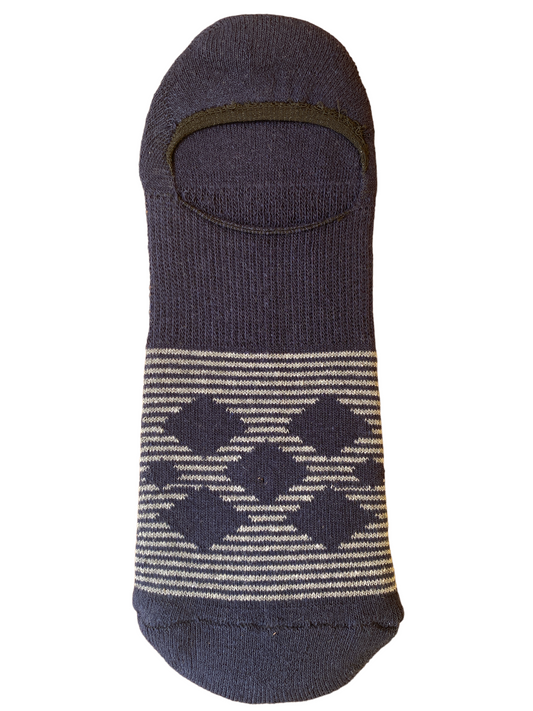 Calcetín Invisible Azul Marino/Gris para Hombre