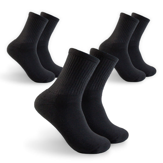 Calcetines Largos Negros para Hombre - 3 Pack